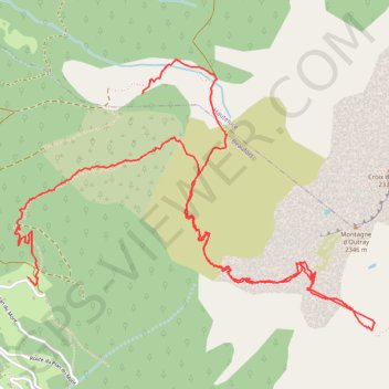 Trace GPS Entre Beaufort et Hauteluce, itinéraire, parcours
