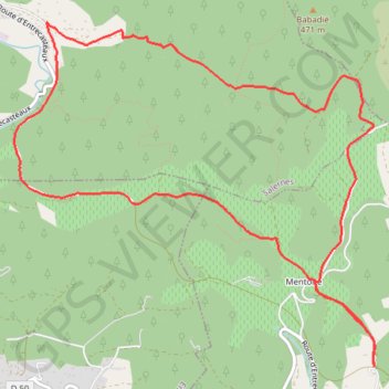 Trace GPS Saint Antonin - Mentonne - le Peneyron - Lorgues, itinéraire, parcours