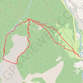 Trace GPS Sape de l'Olive, itinéraire, parcours