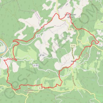 Trace GPS Les Suquets - Penne, itinéraire, parcours