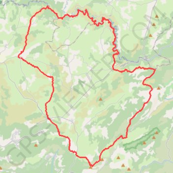 Trace GPS Tour du Larzac Méridional (Hérault-Gard), itinéraire, parcours