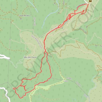 Trace GPS Corbère les Cabanes, itinéraire, parcours