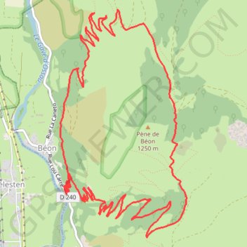 Trace GPS MJ Ports aste et beon traces, itinéraire, parcours