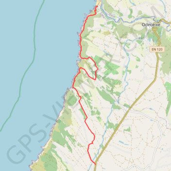 Trace GPS Rota Vicentina - Sentier des pêcheurs - Étape 5, itinéraire, parcours