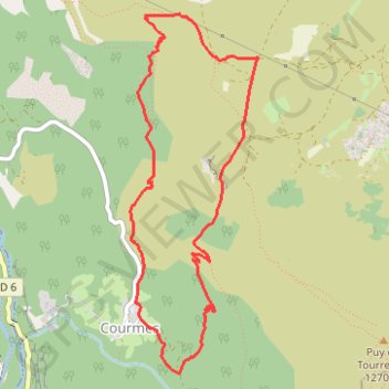 Trace GPS Plateau de Saint-Barnabé, itinéraire, parcours