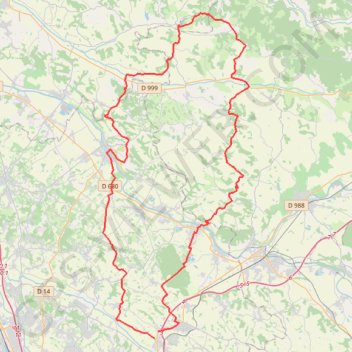 Trace GPS Entre Tarns et Garonne, itinéraire, parcours