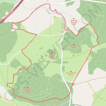 Trace GPS La Narse de Beaunit, itinéraire, parcours