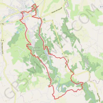 Trace GPS Cornouaille - Scaer, itinéraire, parcours