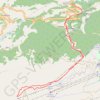Trace GPS Mont Chaz Duraz, itinéraire, parcours