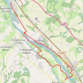 Trace GPS De Beaulieu-sur-Loire au pont canal de Briare, itinéraire, parcours