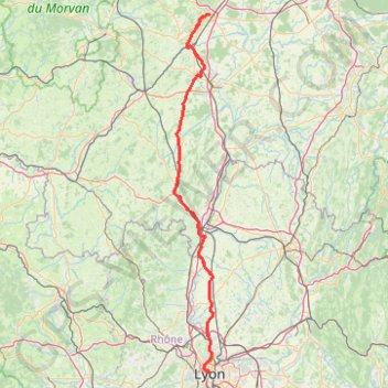 Trace GPS Route from Plac, itinéraire, parcours