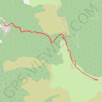 Trace GPS Col de la Lène, itinéraire, parcours