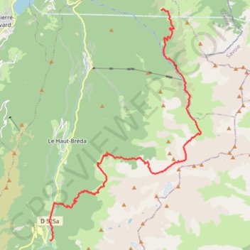 Trace GPS Belledonne Trail J3, itinéraire, parcours