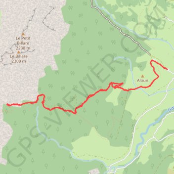 Trace GPS Vers le lac de Lhurs (64), itinéraire, parcours