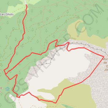 Trace GPS Montagne de Sous-Dine - Bornes, itinéraire, parcours