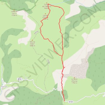 Trace GPS Lauvet d'Ilonse titi, itinéraire, parcours