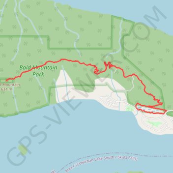 Trace GPS Bald Mountain - Cowichan Lake, itinéraire, parcours