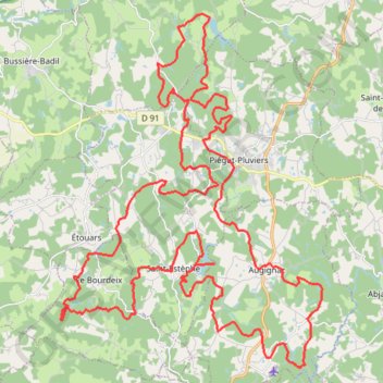 Trace GPS St Estephe 63 kms, itinéraire, parcours