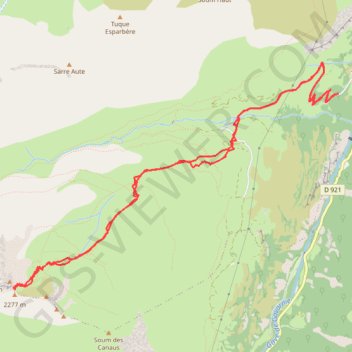 Trace GPS Col du Porteillou, itinéraire, parcours
