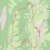 Trace GPS Traversée du Mont Trelod, itinéraire, parcours