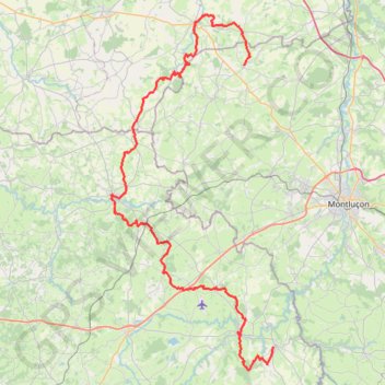 Trace GPS GR41 De Saint Désiré (Allier) à Château-sur-Cher (Puy-de-Dôme), itinéraire, parcours
