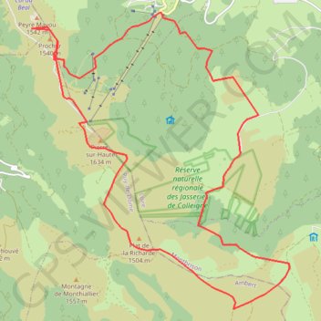 Trace GPS Balade sur les hautes chaumes, itinéraire, parcours