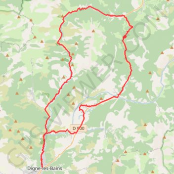 Trace GPS Tour du Blayeul - Alpes de Haute Provence, itinéraire, parcours