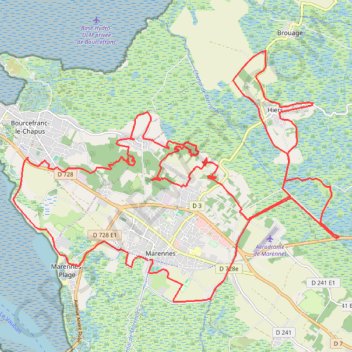 Trace GPS La Marennaise - Marennes, itinéraire, parcours