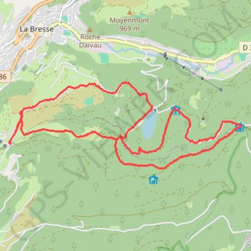 Trace GPS La Bresse, Lac des Corbeaux et bergerie, itinéraire, parcours