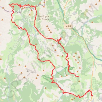 Trace GPS Traversée du Dévoluy en 2 jours, itinéraire, parcours