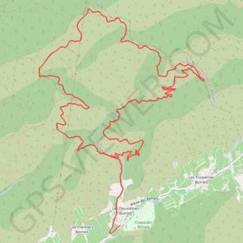 Trace GPS Hyères - Tour des Borrels, itinéraire, parcours