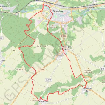 Trace GPS De Dourdan à La Forêt-le-Roi, itinéraire, parcours