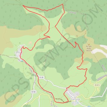 Trace GPS La route des sapins - Le tour du Boum, itinéraire, parcours