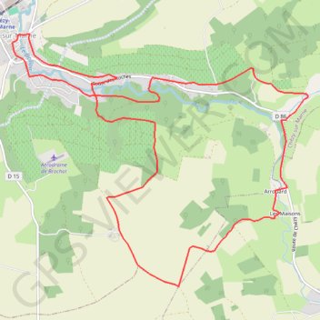 Trace GPS Au pays du Champagne, itinéraire, parcours