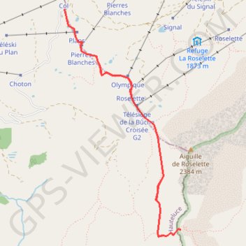 Trace GPS Col du Joly - Col de la Fenêtre, itinéraire, parcours