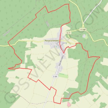Trace GPS Le sentier du Loup en pays d'Othe, itinéraire, parcours