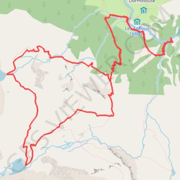 Trace GPS Les lacs Faravel et Palluel, itinéraire, parcours
