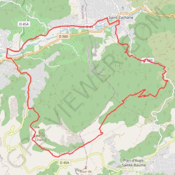 Trace GPS Ravins de la Coutronne et des Infernets - Saint-Zacharie, itinéraire, parcours