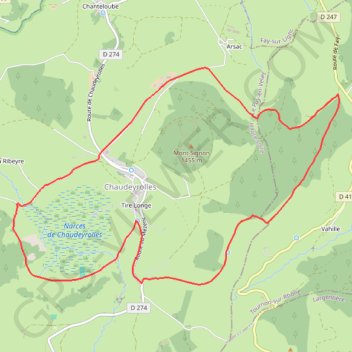 Trace GPS Sur les pas de J. Vallès - Chaudeyrolles, itinéraire, parcours