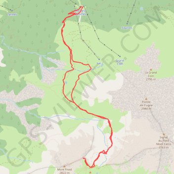 Trace GPS Le Montfroid, itinéraire, parcours
