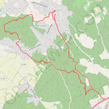 Trace GPS Bernis - Nages - oppidum, itinéraire, parcours