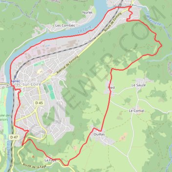 Trace GPS Un petit tour sur les hauteurs d'Aurec-sur-Loire, itinéraire, parcours