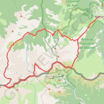 Trace GPS Pic du Géant ou Bastiments, itinéraire, parcours