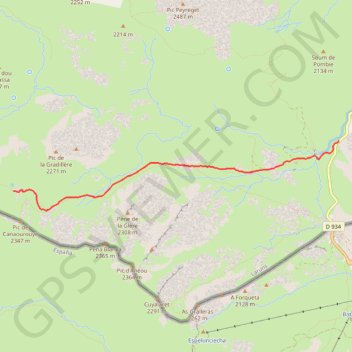 Trace GPS Lac de Houer, itinéraire, parcours