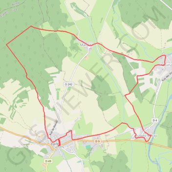 Trace GPS Esprel-prieuré de marast, itinéraire, parcours