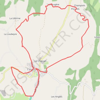 Trace GPS Grand Tour de Faverolles, itinéraire, parcours