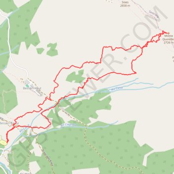 Trace GPS Monte Querellet, itinéraire, parcours
