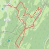 Trace GPS JURA - Crêt de Chalam, itinéraire, parcours