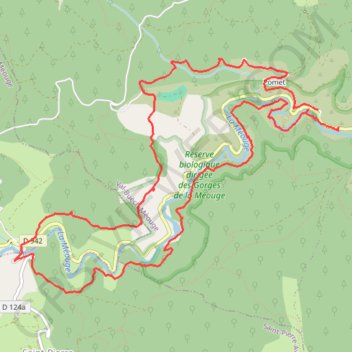 Trace GPS Grand tour des gorges Méouge, itinéraire, parcours