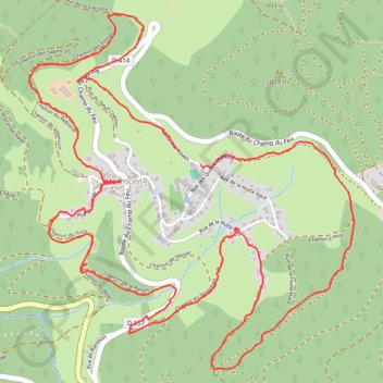 Trace GPS Rallye Pédestre Autour de Belmont, itinéraire, parcours